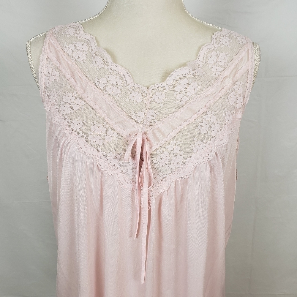 Vintage Katz USA Made Nightie Pink VGUC